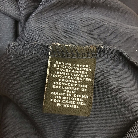 Verve Ami Navy Blue Boho Ruffle Long Sleeve Sleeve Sheer Flowy Tunic Size Medium - Picture 7 of 7